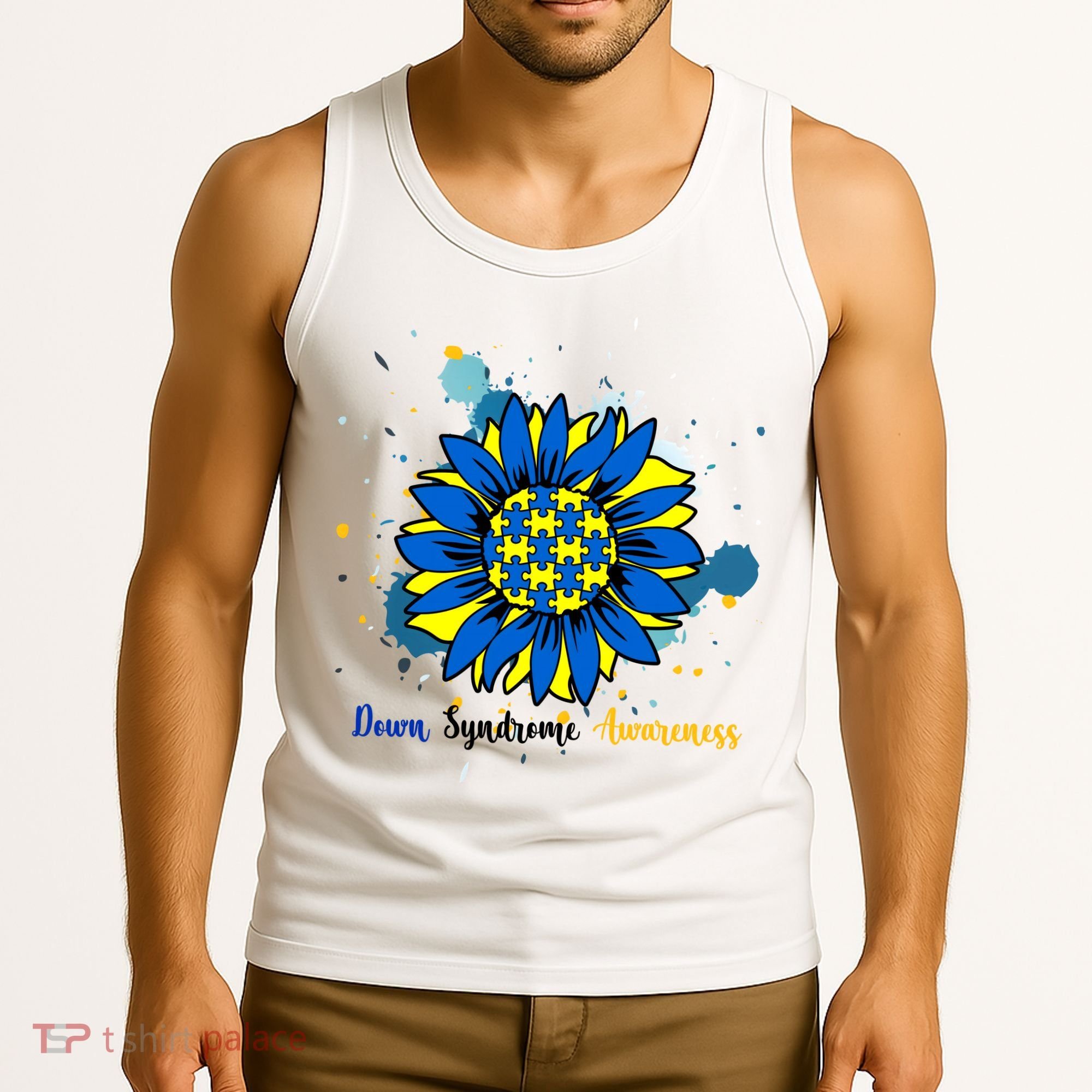 Down Syndrome Awareness Sunflower Tank Top