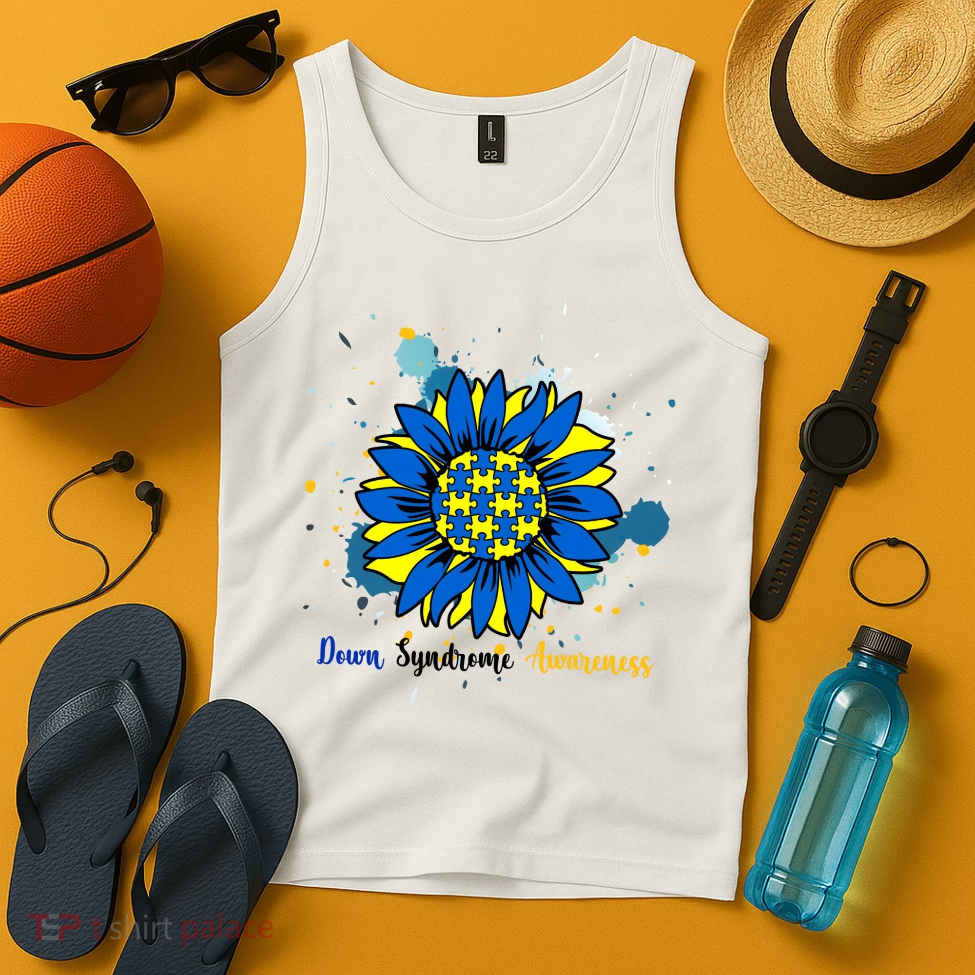 Down Syndrome Awareness Sunflower Tank Top