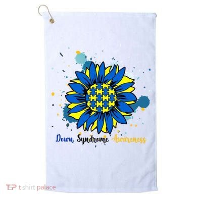 Down Syndrome Awareness Sunflower Golf Towel