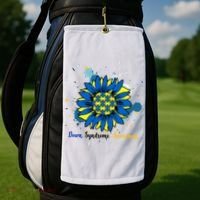 Down Syndrome Awareness Sunflower Golf Towel thumb 2
