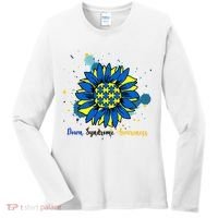 Down Syndrome Awareness Sunflower Women's Long Sleeve Shirt thumb 0