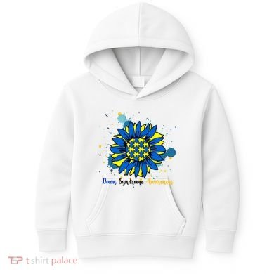 Down Syndrome Awareness Sunflower Kids Hoodie