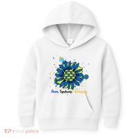 Down Syndrome Awareness Sunflower Kids Hoodie thumb 0