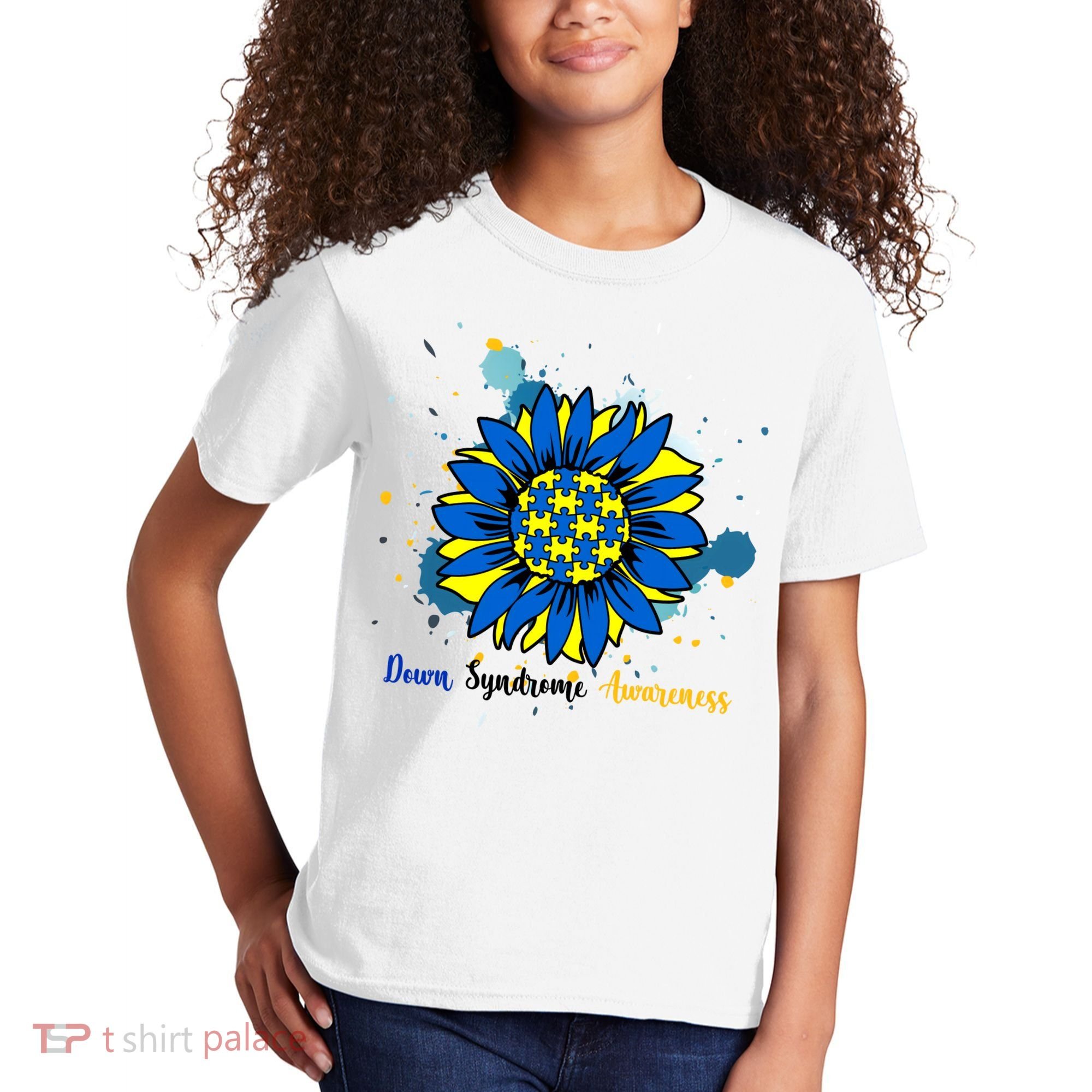 Down Syndrome Awareness Sunflower Kids T-Shirt