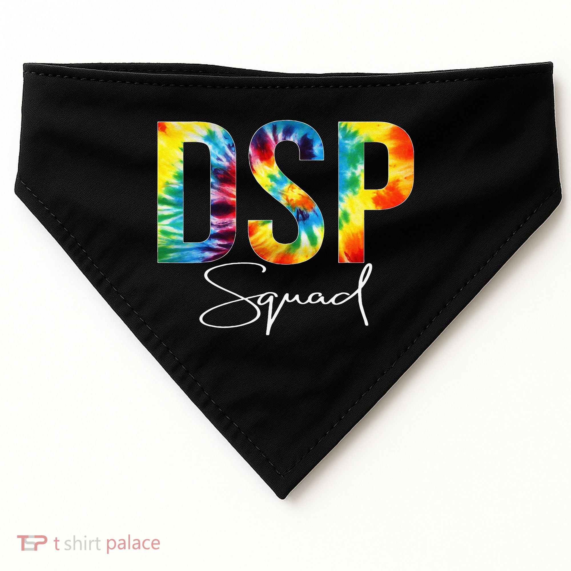 DSP Squad Appreciation Day Tie Dye For Women For Work USA-Made Doggie Bandana