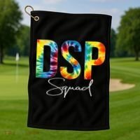 DSP Squad Appreciation Day Tie Dye For Women For Work Golf Towel thumb 1