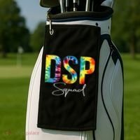 DSP Squad Appreciation Day Tie Dye For Women For Work Golf Towel thumb 2