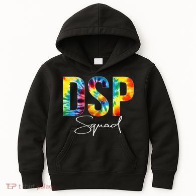 DSP Squad Appreciation Day Tie Dye For Women For Work Kids Hoodie