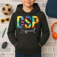 DSP Squad Appreciation Day Tie Dye For Women For Work Kids Hoodie thumb 2
