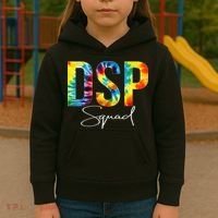DSP Squad Appreciation Day Tie Dye For Women For Work Kids Hoodie thumb 3