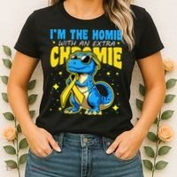 Down Syndrome Awareness Im The Homie With An Extra Chromie Women's T-Shirt thumb 2