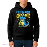 Down Syndrome Awareness Im The Homie With An Extra Chromie Kids Hoodie thumb 4