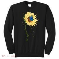 Down Syndrome Awareness Sunflower Butterfly Sweatshirt thumb 0