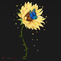 Down Syndrome Awareness Sunflower Butterfly Coaster thumb 2