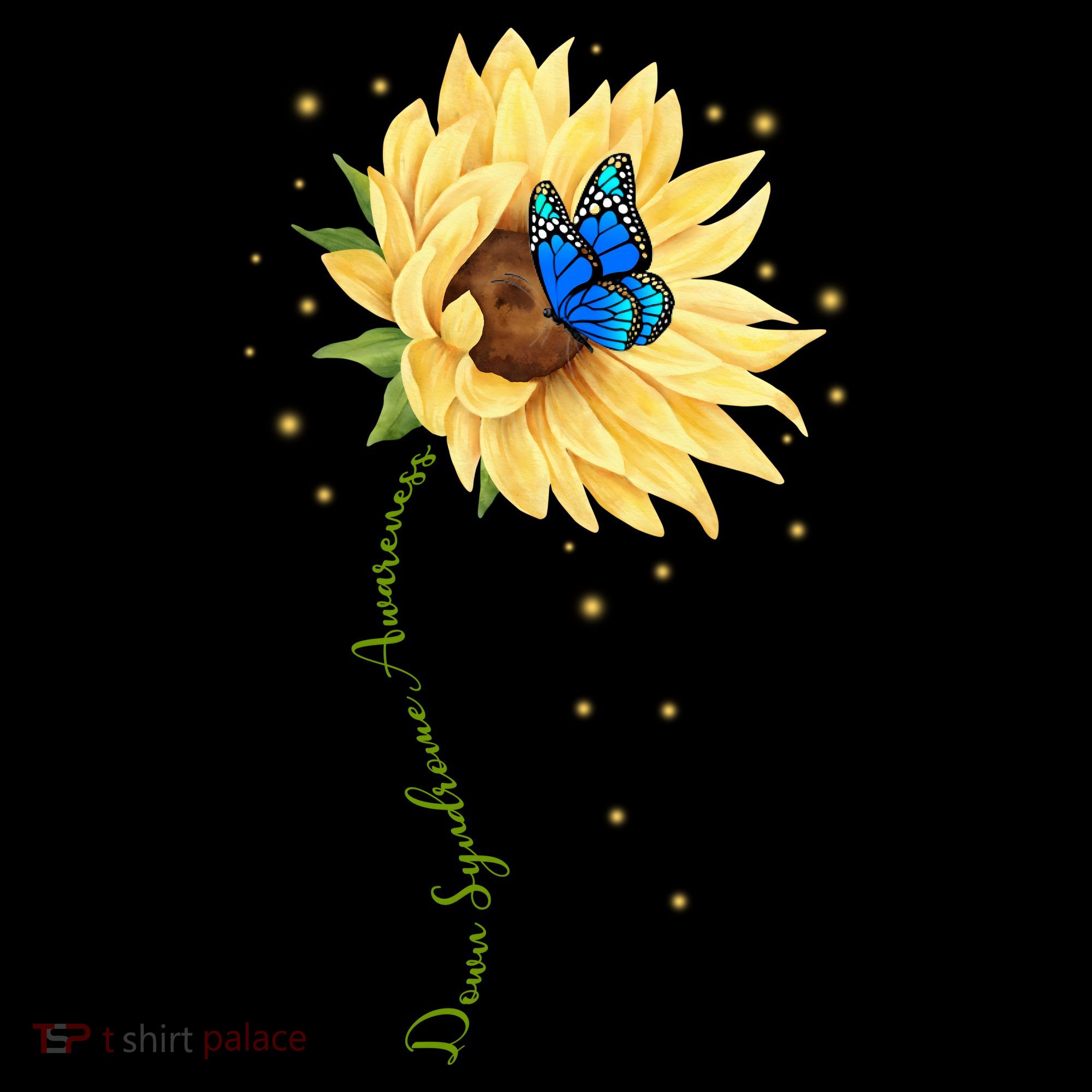 Down Syndrome Awareness Sunflower Butterfly Women's Hoodie