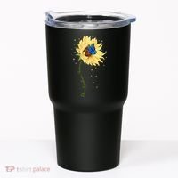 Down Syndrome Awareness Sunflower Butterfly Tumbler thumb 0