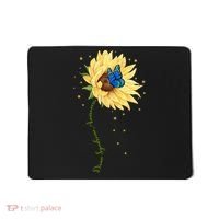 Down Syndrome Awareness Sunflower Butterfly Mousepad thumb 0