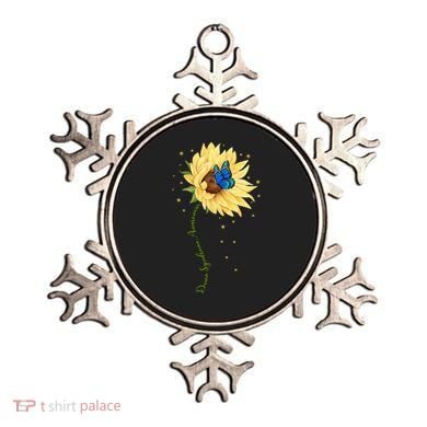 Down Syndrome Awareness Sunflower Butterfly Ornament