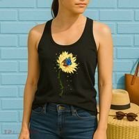 Down Syndrome Awareness Sunflower Butterfly Women's Tank Top thumb 2