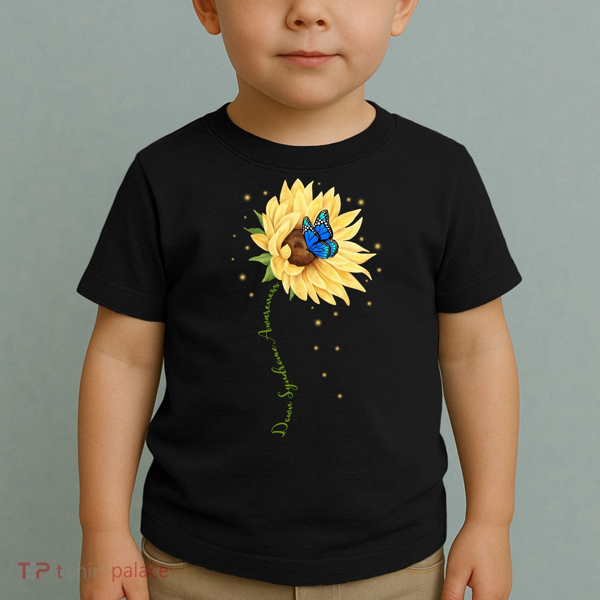 Down Syndrome Awareness Sunflower Butterfly Toddler T-Shirt
