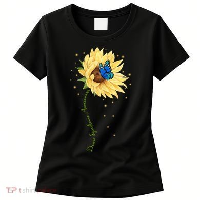 Down Syndrome Awareness Sunflower Butterfly Women's T-Shirt