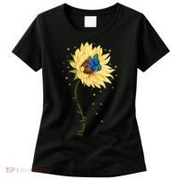 Down Syndrome Awareness Sunflower Butterfly Women's T-Shirt thumb 0