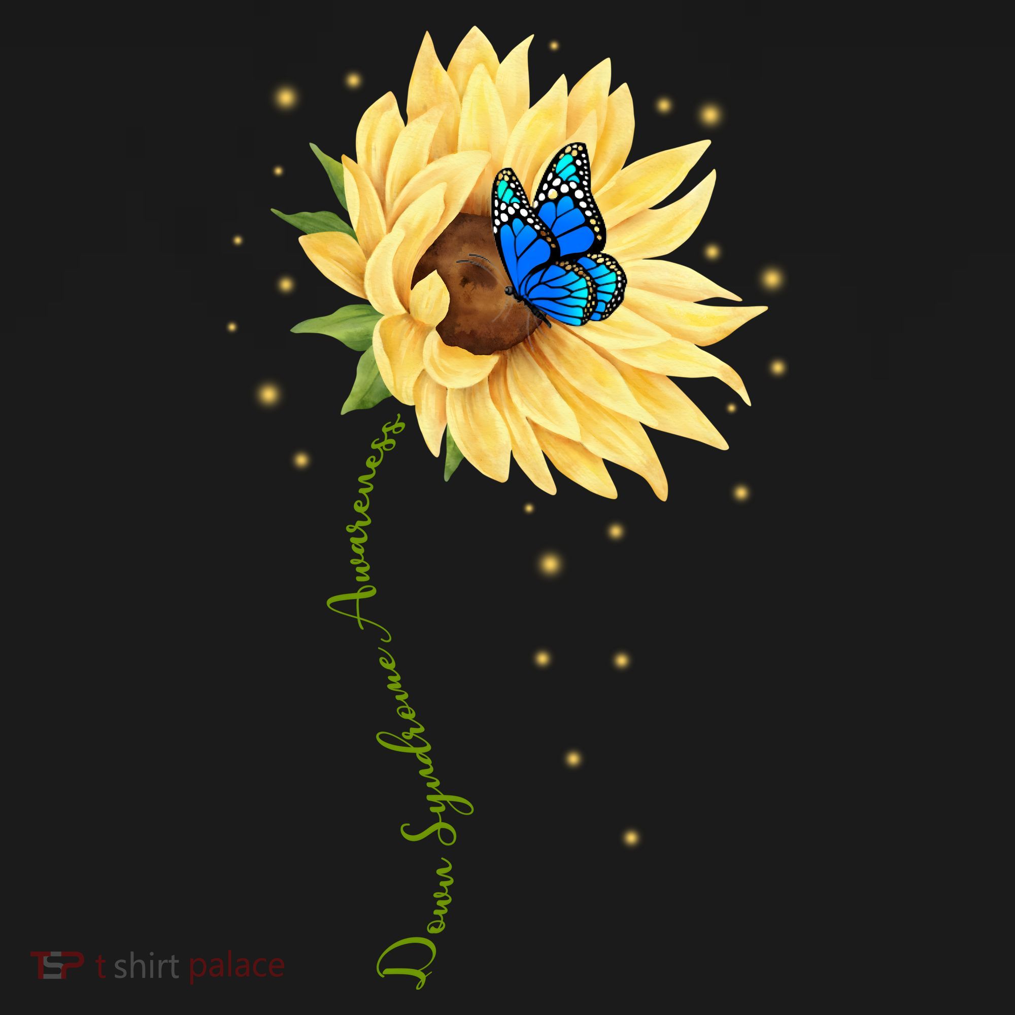 Down Syndrome Awareness Sunflower Butterfly Women's T-Shirt