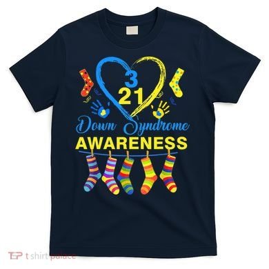Down Syndrome Awareness Colorful Socks T-Shirt