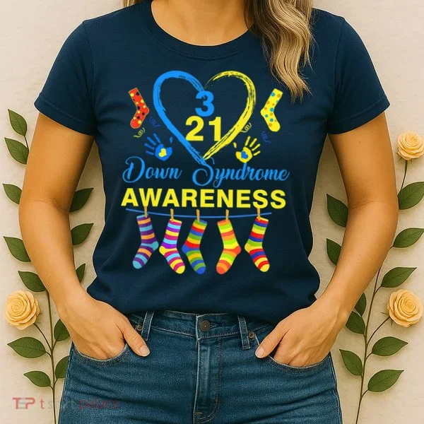 Down Syndrome Awareness Colorful Socks Women's T-Shirt