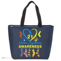 Down Syndrome Awareness Colorful Socks Tote Bag thumb 0