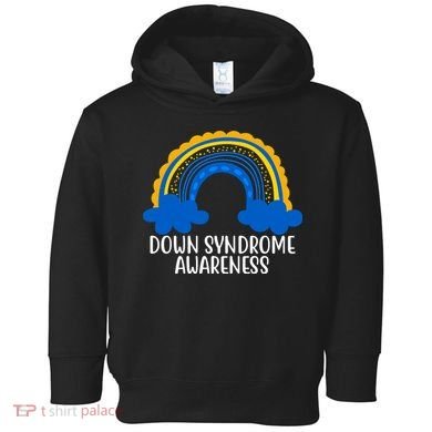 Down Syndrome Awareness Rainbow Toddler Hoodie