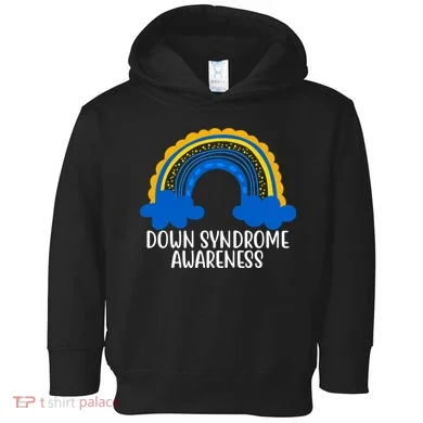 Down Syndrome Awareness Rainbow Toddler Hoodie