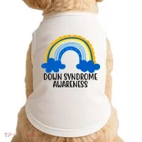 Down Syndrome Awareness Rainbow Doggie Tank thumb 0