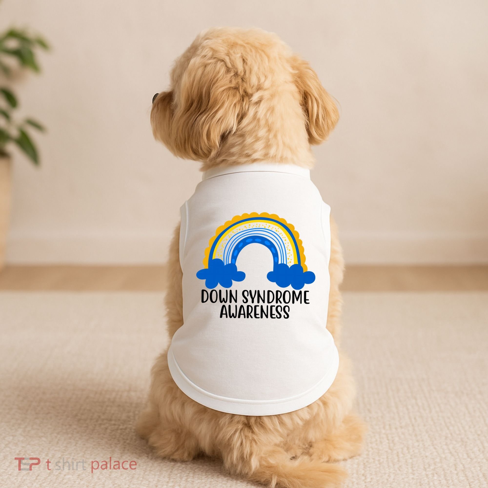 Down Syndrome Awareness Rainbow Doggie Tank