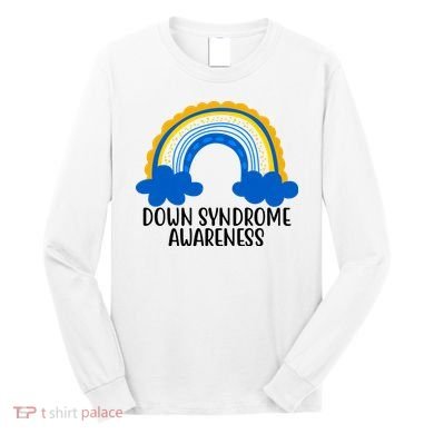 Down Syndrome Awareness Rainbow Long Sleeve Shirt