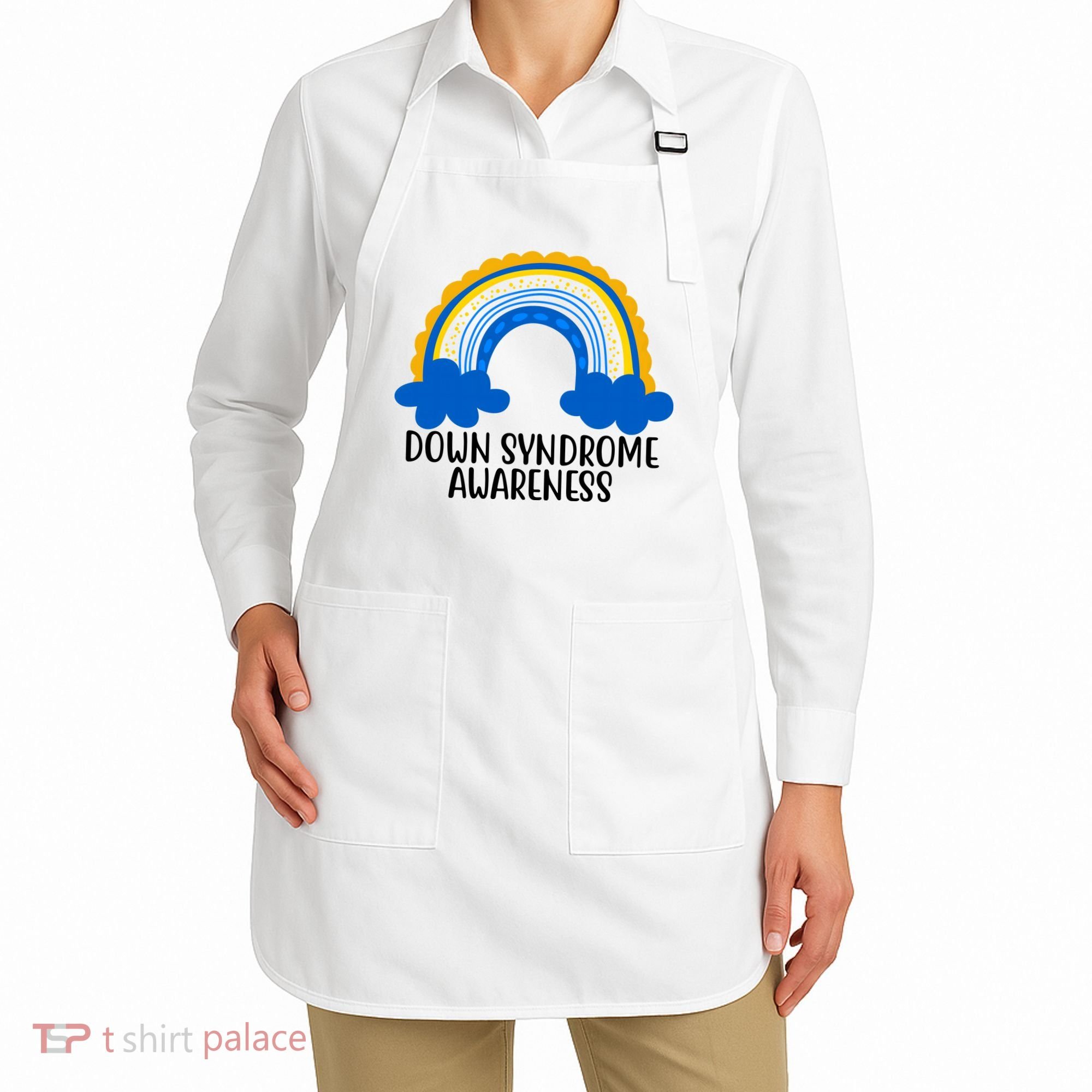 Down Syndrome Awareness Rainbow Apron