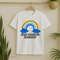 Down Syndrome Awareness Rainbow T-Shirt thumb 2