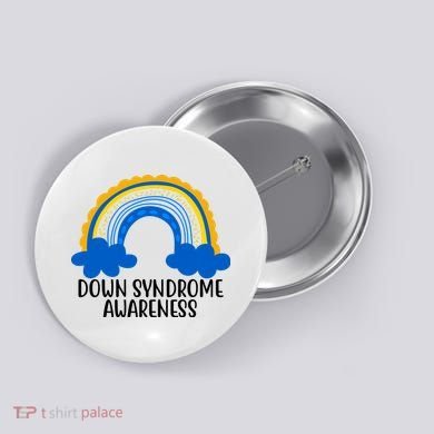 Down Syndrome Awareness Rainbow Button