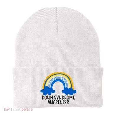 Down Syndrome Awareness Rainbow Beanie