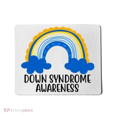 Down Syndrome Awareness Rainbow Mousepad