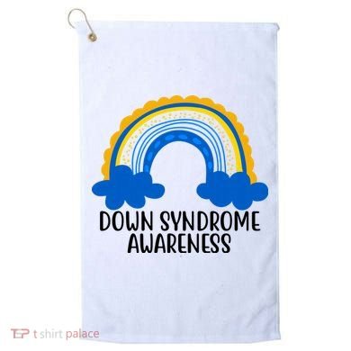 Down Syndrome Awareness Rainbow Golf Towel
