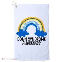 Down Syndrome Awareness Rainbow Golf Towel thumb 0