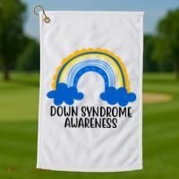 Down Syndrome Awareness Rainbow Golf Towel thumb 1