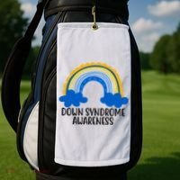 Down Syndrome Awareness Rainbow Golf Towel thumb 2