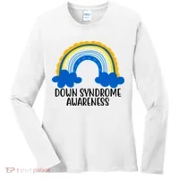 Down Syndrome Awareness Rainbow Women's Long Sleeve Shirt thumb 0