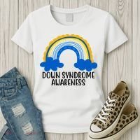 Down Syndrome Awareness Rainbow Women's T-Shirt thumb 3