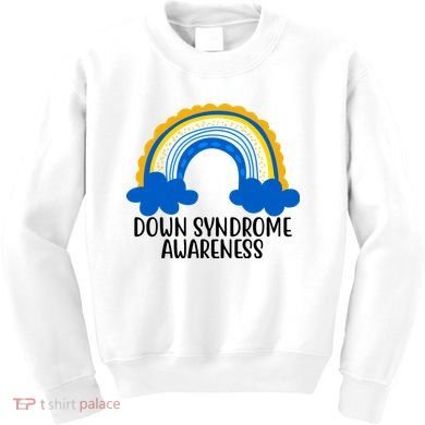 Down Syndrome Awareness Rainbow Kids Sweatshirt