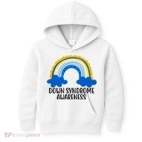 Down Syndrome Awareness Rainbow Kids Hoodie thumb 0