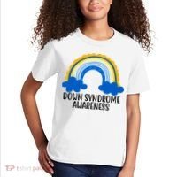 Down Syndrome Awareness Rainbow Kids T-Shirt thumb 2