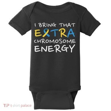Down Syndrome Awareness Extra Chromosome Baby Bodysuit
